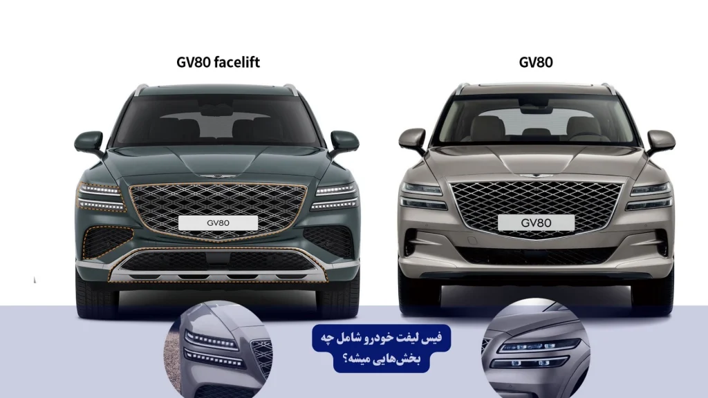 فیس لیفت خودرو شامل چه بخش هایی می شود؟